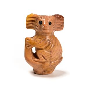Gemstone Carved Koala Approx 30x20mm