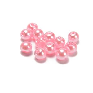 Pink Glass Pearl, Approx 4mm (12pcs)