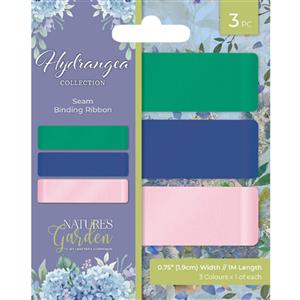 Natures Garden – Hydrangea – Seam Binding Ribbon
