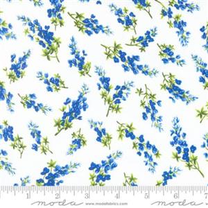 Moda Wildflowers Bluebonnet Ross Florals Cloud Fabric 0.5m