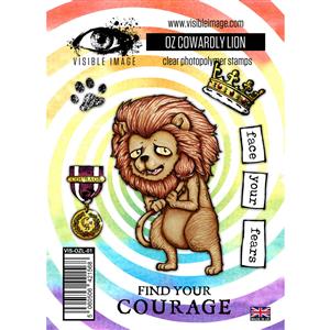 Visible Image OZ Cowardly Lion Stamp Set