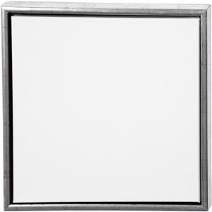 ArtistLine Canvas with frame, antique silver, white, depth 3 cm, size 44x44 cm, 360 g, 1 pc