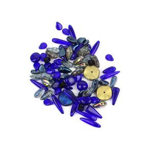 Preciosa Ornela Trade Mark Bead Mix - Metallic Dark Blue (20g)