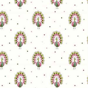 Liberty Garden Party Collection Proud Peacocks Picnic Trifle Fabric 0.5m