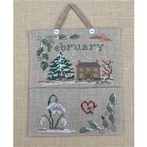 Cross Stitch Guild February Calendar Posey Pocket 
