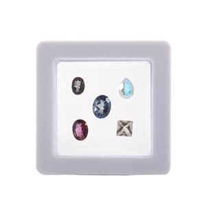 5cts Multi-Colour Topaz Faceted, Mixed Shape & Size (Approx 4 to 6 pcs, With Box)