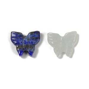Chinese Amazonite Butterfly Approx 14mm & Lapis Lzuli Butterfly Approx 14mm