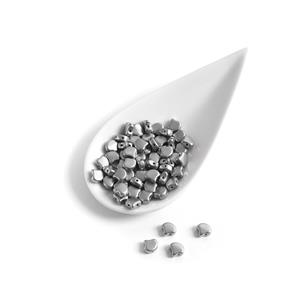 Ginko Bronze Aluminium Silver Beads, 7.5mm (22GM/TB)