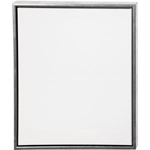 ArtistLine Canvas with frame, antique silver, white, depth 3 cm, size 54x64 cm, 360 g, 1 pc