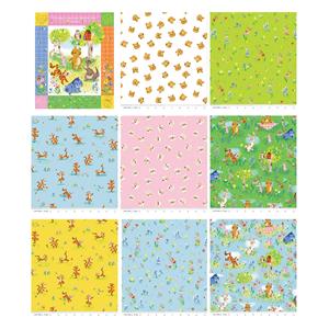 Riley Blake 100 Aker Wood Collection Fabric Collection Bundle: Panel & Fabric (4m)