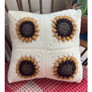 Adventures in Crafting Sunflower Crochet Cushion Kit