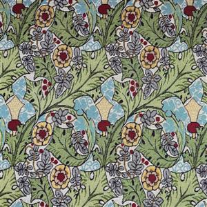 Charles Voysey Tudor Rose Multi Deluxe Tapestry Fabric 0.5m