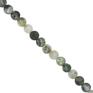 23cts Mix Quartz Faceted Flat Coin Approx 4mm, 30cm Strand