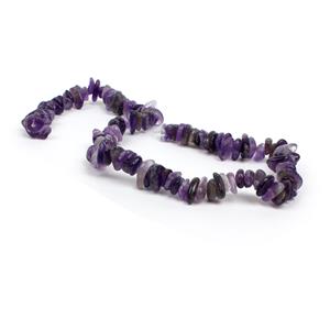 300cts Amethyst Centre Drilled Slices Approx 7x8-15x30mm, 38cm Strand