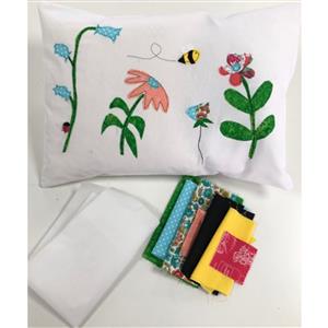 Katharine Wrights Bright Bee Flower Garden Appliqué Cushion Kits 
