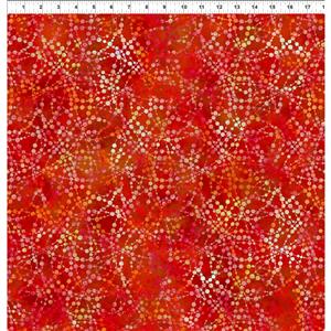Jason Yenter Dazzle Collection Scatter Print Orange  Fabric 0.5m