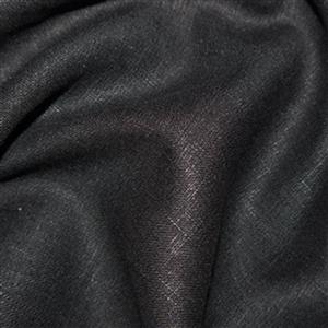 Enzyme Washed 100% Linen Black Fabric 0.5m