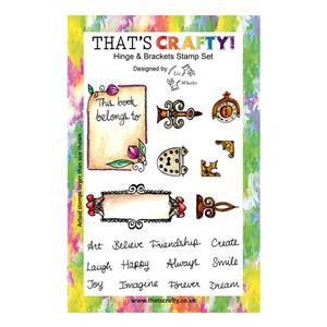 That's Crafty! A5 Clear Stamp Set - Hinge & Brackets
