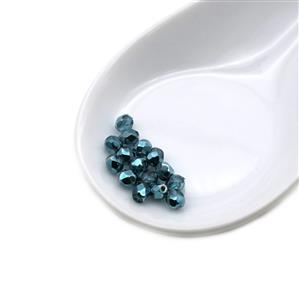 Czech Fire Polished Beads – Crystal Marine Metallic Ice, 4mm (15pk)