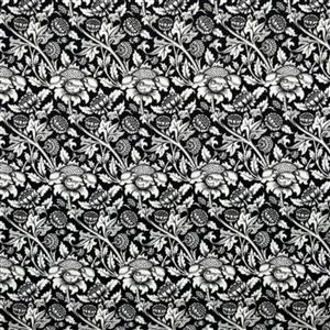 William Morris White Flowers Percale Fabric 0.5m