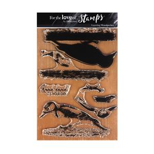 For the Love of Stamps - Layering Woodpecker, Contains 6 Stamps