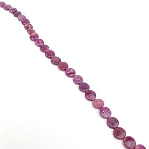 220cts Lepidolite Puffy Coins Approx 14mm, 38cm