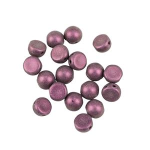 Czechmates Cabochon - Metallic Suede Pink, 7mm (8G)