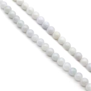 Double Trouble 8mm & 7mm  Type A White Jadeite Plain Rounds