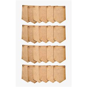 Large MDF Bunting - Spearhead pack of 24