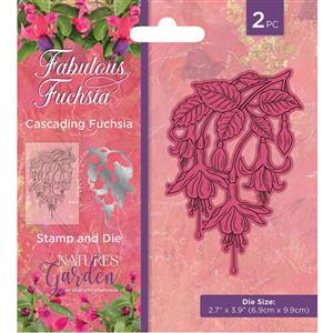 Nature's Garden - Fabulous Fuchsia - Stamp & Die - Cascading Fuchsia