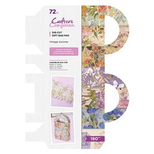 Crafters Companion - Vintage Summer Paper Pad - 1 Sheet & 36 Coordinating Gift Tags