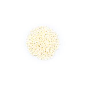 SuperDuo Pastel Light Cream/Off White Beads Approx 2.5x5mm (24GM/TB)