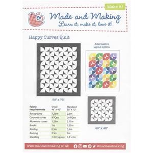 Made and Making Happy Curves Quilt Instructions