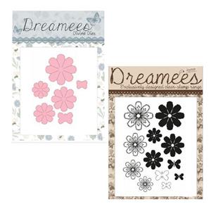 Dreamees - Sweetheart Blooms Stamp and Die Duo