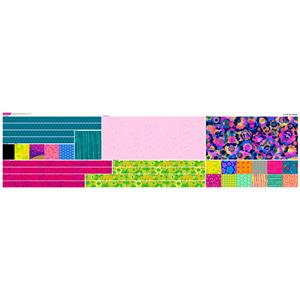 Helen Newton Daisy Dachshund Brights Cushion Fabric Panel (140 x 52cm)