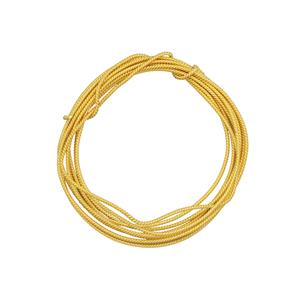 1m, Gold Flash Sterling Silver Twisted Wire Approx 0.7mm
