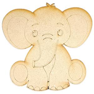 Savannah Safari Collection Enid Elephant MDF Character x 4