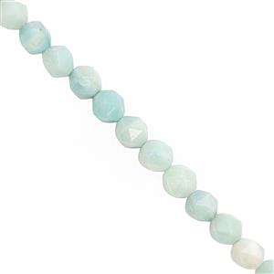 100cts Amazonite Faceted Star Cut Approx 7 to 7.75mm, 28cm Strand