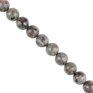 210cts Yooperlite Natural Plain Rounds Approx 9.5mm, 38cm Gemstone Strand