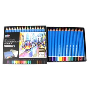Zieler 24 Watercolour Pencils in Gift Tin Set
