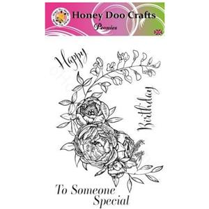 Honey Doo Crafts Peonies A6 Stamp Set