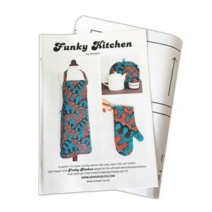 Sew Girl Funky Kitchen Apron & Kitchen Accessories Pattern 
