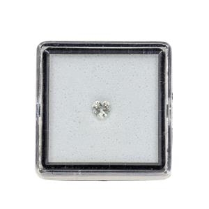 0.20cts White Topaz Brilliant Heart Approx 4mm 