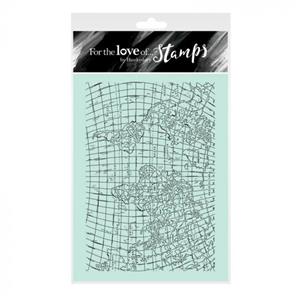For the Love of Stamps - Travel Map A6 Background Stamp Set