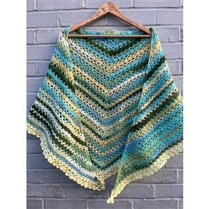 Adventures in Crafting Spring Greens Shades of Springtime Crochet Shawl Kit