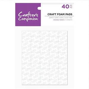 Crafters Companion Foam Pads (24mm x 12mm x 3mm) - 40PC