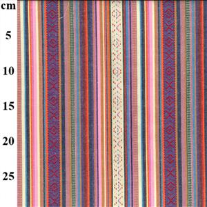 Poly / Cotton Recycled Ethnic Jacquard Pink Purple 0.5m