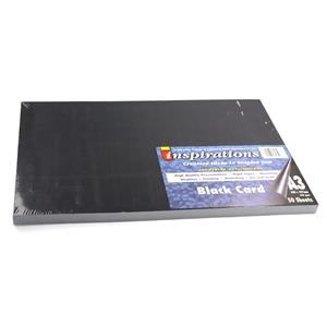 A3 Inspirations Black Card Pack 280gsm - 50 Sheets