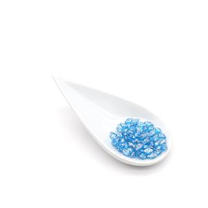 GemDuo Beads Silver Splash Aqua 8x5mm (8GM/TB)