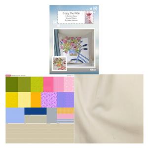 Helen Newton Spring Bouquet Enjoy The Ride Cushion Kit: Instructions, Panel & Fabric (0.5m)